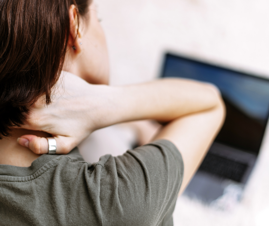 standing desk laptop stand sore neck